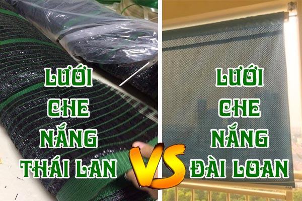 So sánh lưới che nắng thái lan và lưới che nắng Đài Loan