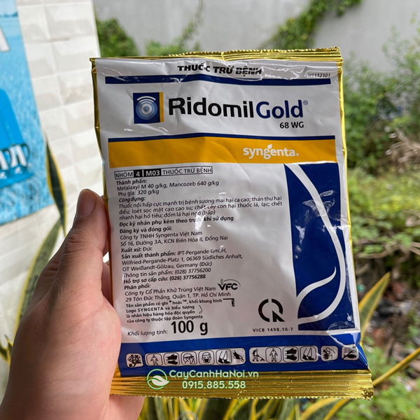 Ưu đểm thuốc trừ bệnh Ridomil Gold 68