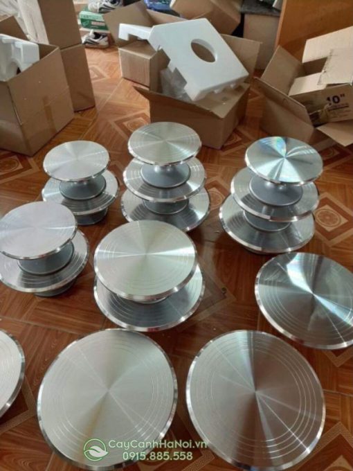 Bán bàn xoay cây cảnh bằng inox số lượng lớn