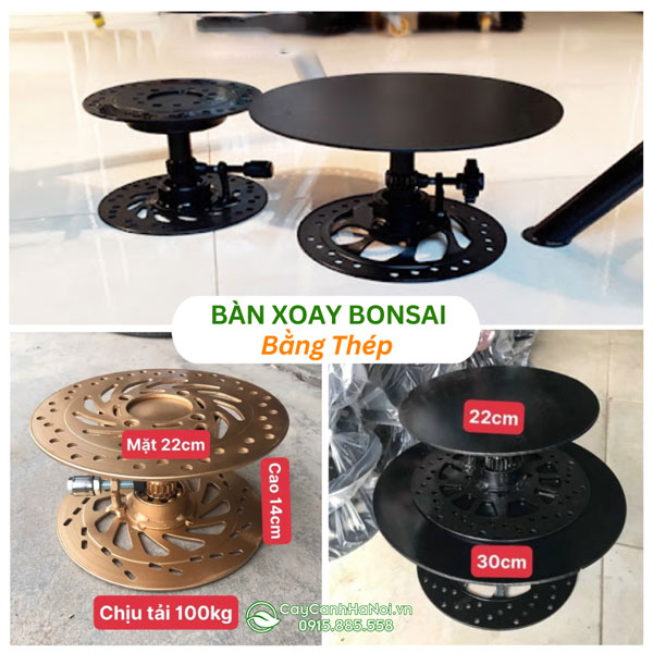 Bàn xoay bonsai bằng thép